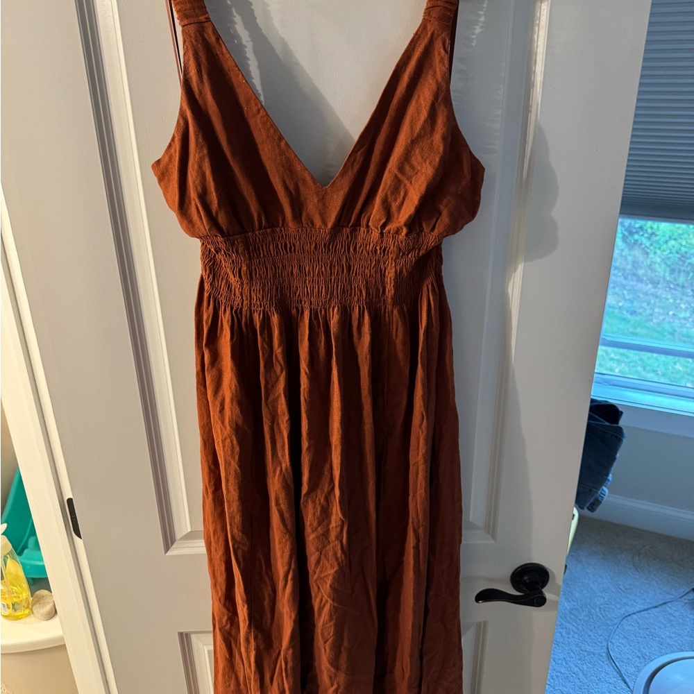 Abercrombie & Fitch Rust Maxi Dress